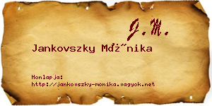 Jankovszky Mónika névjegykártya